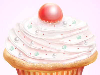 Cupcake cream cupcake icon muffin sweet