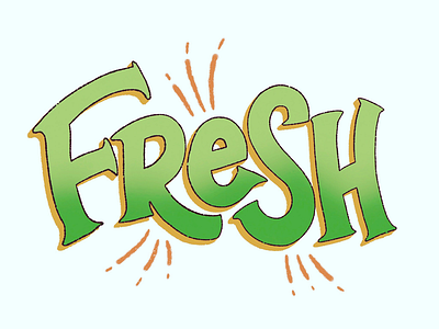 Fresh hand drawn hand lettering lettering procreate type typography