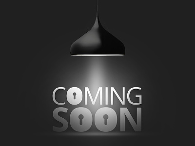 Coming Soon 3d art black and white branding creative design logo design photoshop