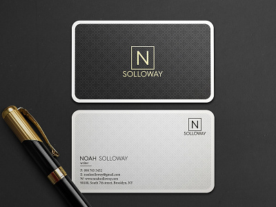Solloway brandidentity branding business card businesscard design logo print stationery typography vector