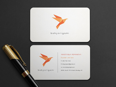 babyorigami brandidentity branding business card businesscard design logo print stationery typography vector