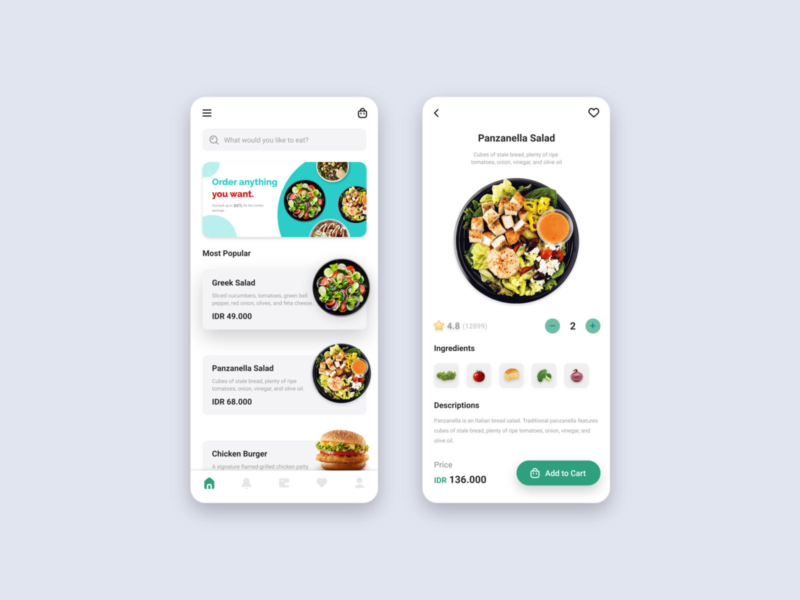 Food App Concept by Andi Goh on Dribbble