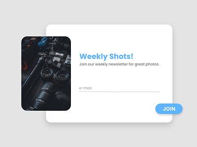 Newsletter Subscription Form Design - Daily UI No.1