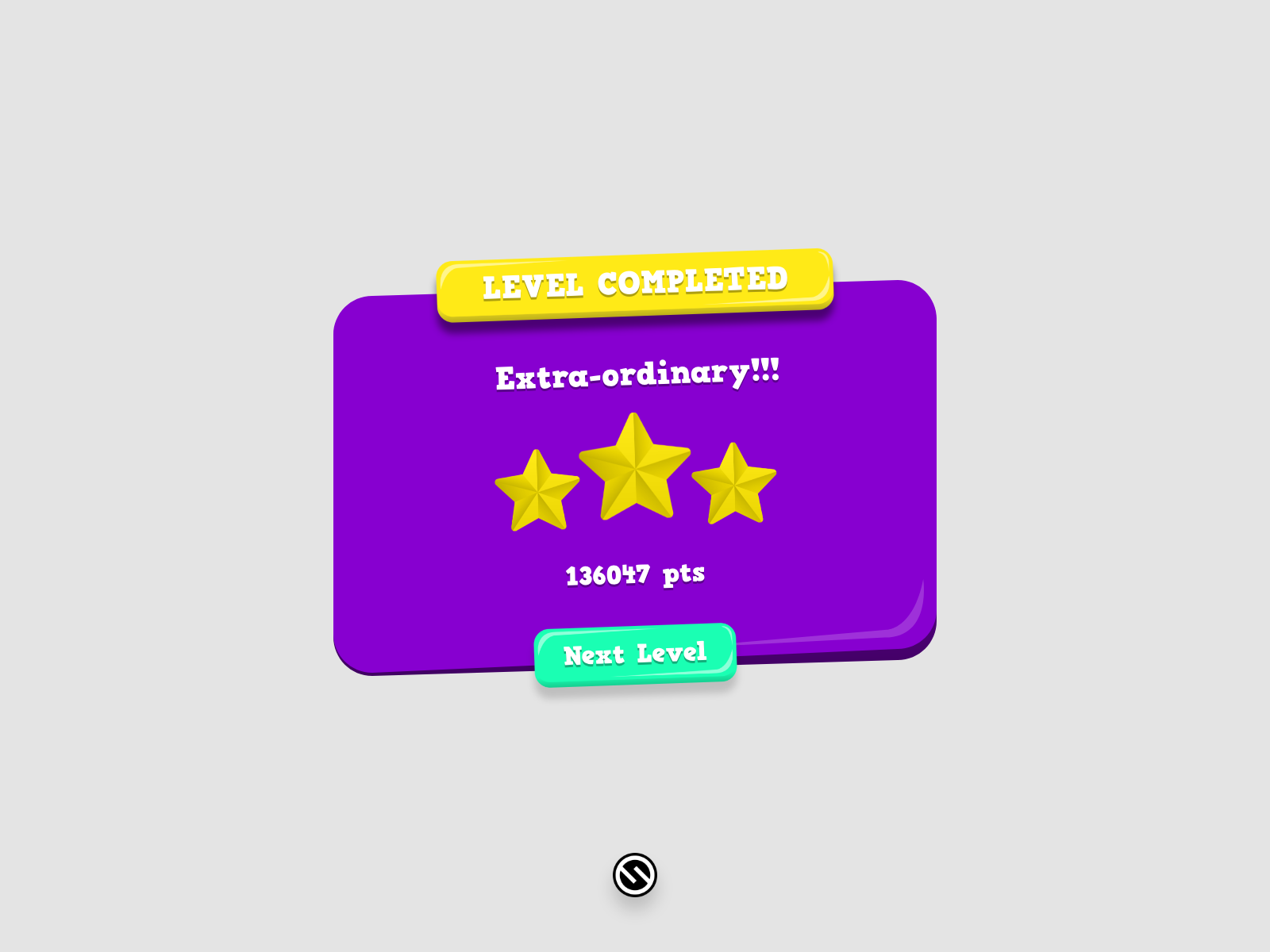 Level Complete Popup Daily Ui 10 10minchallenge By Selcuk Avci On Dribbble