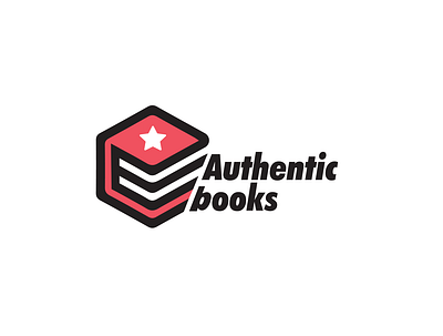Autentic Books logo artist book brand design branding illustrator logo logodesign logos typography vector