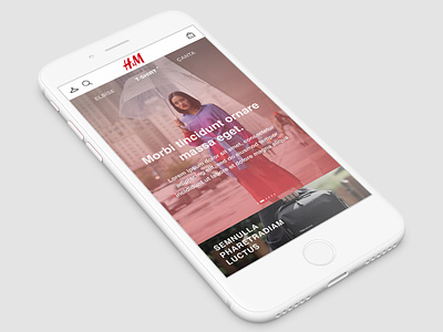 H&M Home Page UI Design app branding design minimal ui ui design ux visual design web
