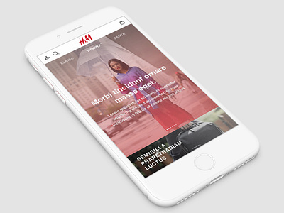 H&M Home Page UI Design