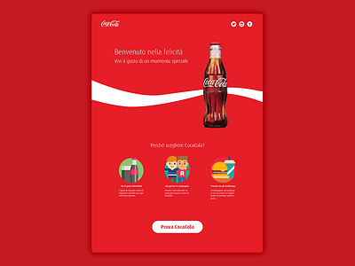 CocaCola Landing Page landing page photoshop