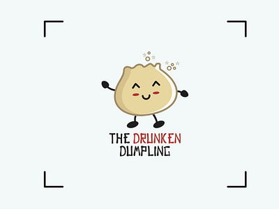 The Drunken Dumpling - Logo design adobe illustrator design drunk dumpling food graphic design icon illustration logo logo design vector