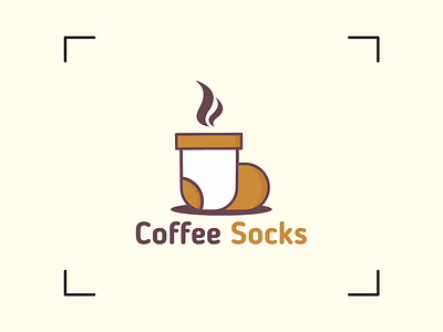 Coffee Socks - Logo Design adobe illustrator branding coffee design food graphic design icon illustration logo logo design socks vector