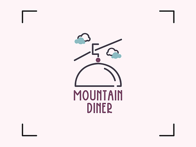 Mountain Diner - Logo Design adobe illustrator branding design diner food graphic design icon illustration logo logo design mountain vector
