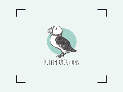 Puffin Creations - Logo Design adobe illustrator branding creations design graphic design handdrawn icon illustration logo logo design puffin vector