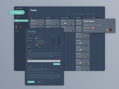 Task Manager for Agents agent design figma insurance photoshop redesign task manager ui ux