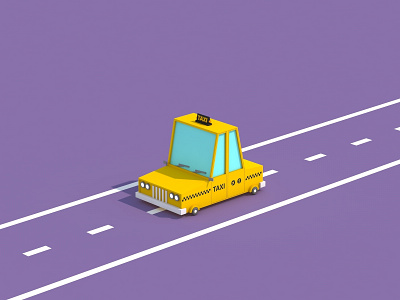 Low Poly Taxi