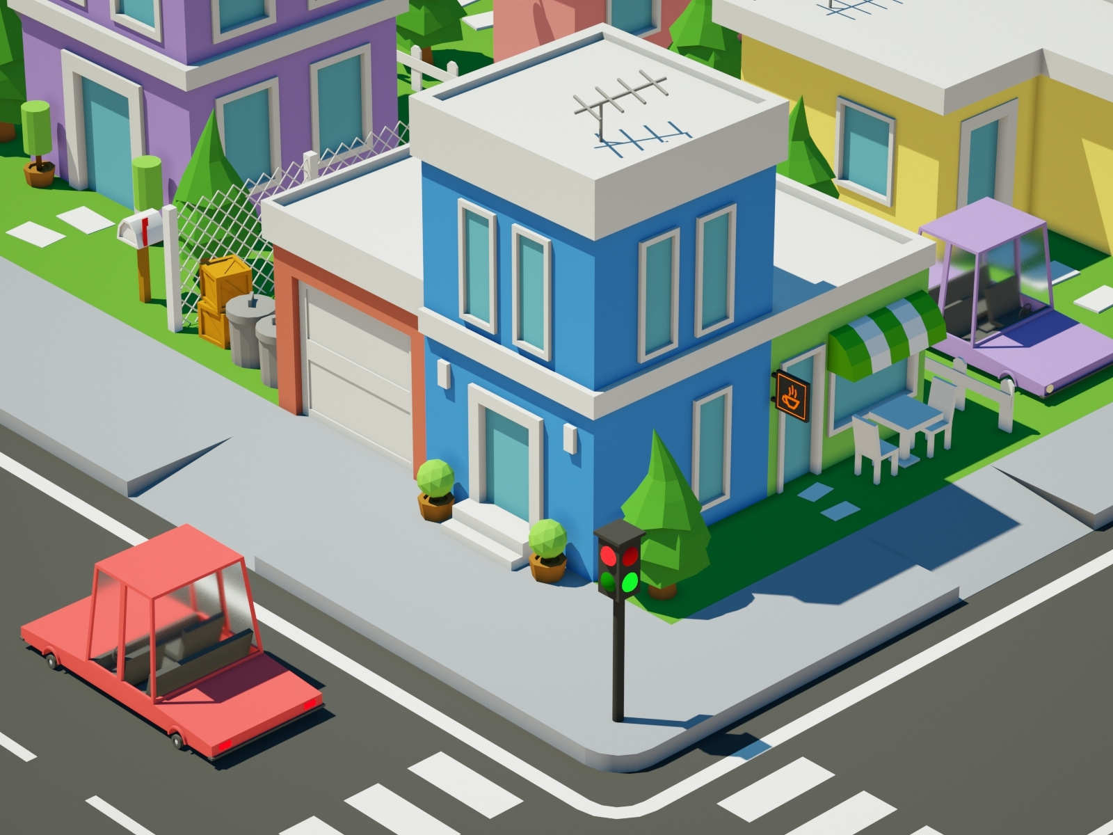 Low Poly House by Pooria LFA on Dribbble