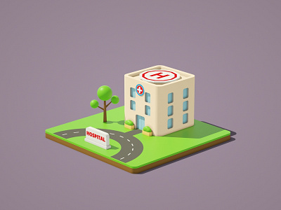 Lowpoly Hospital