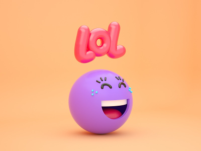 Lots of laugh 3d 3d art 3d artist c4d cinema 4d design emoji illustration lol render vector