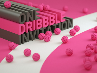 One dribbble invitation