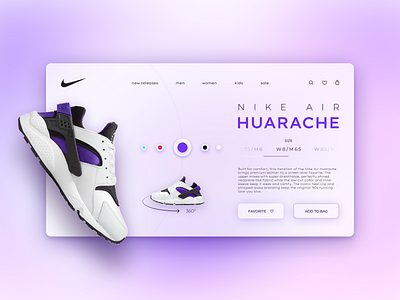Nike Website Design UI/UX nike shoes sneakers ui