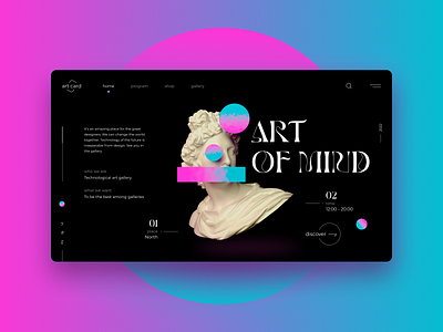 Art gallery website concept