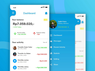 E-Wallet Apps app branding clean design exploration flat ios mobie ui ux wallet app