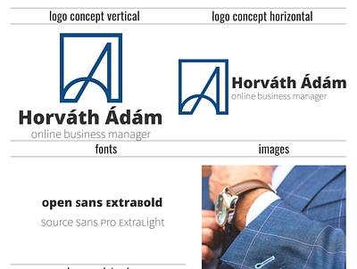 Horvath Adam - online business manager branding branding and identity branding design concept design logo minimal
