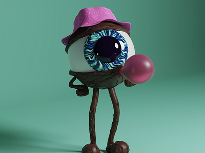 What's poppin'? 3d 3d art art direction blender blender3d blockchain c4d character collectible eth ethereum eyeball illustration metaverse nft nft collection pbr