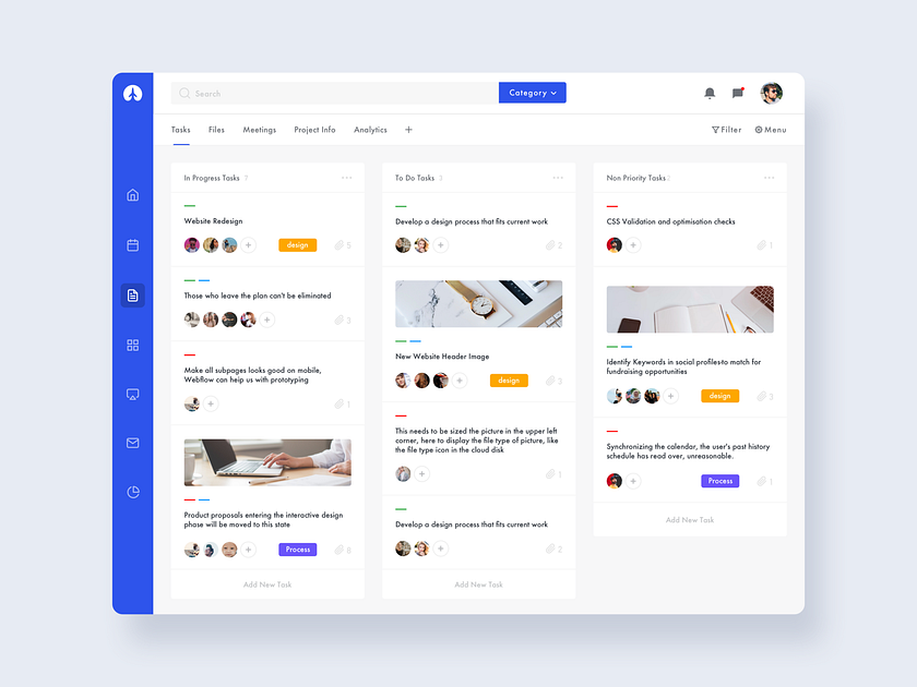 Task Management Dashboard by Xia on Dribbble