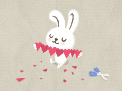 Valentine's Bunny bunny cute heart illustration love rabbit valentine
