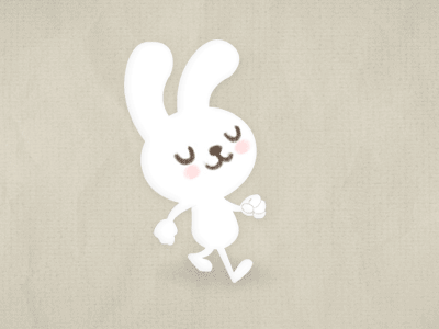 Bunny Strut - walk cycle v1 animation bunny hatersgonnahate rabbit walk cycle