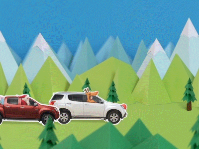 Final, animated and composited - with video animation stop motion papercraft video christmas card