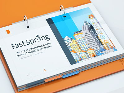 Fastspring Pitch Binder 3dmodeling illustration layout rendering