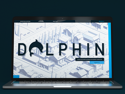 Dolphin AI Web Design 3dillustration logo webdeisgn