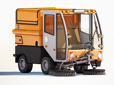 Berlin Street Sweeper 3d art 3dillustration 3dmodeling illustration rendering