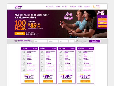 Website for the Telefónica brand in Brazil design telefonica ui ux vivo website