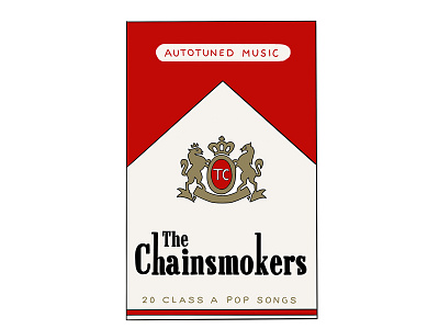 Chainsmokers branding chainsmokers design illustration music music artist typography