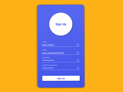 Daily UI 001 Sign Up Design daily ui daily ui 001 dailyui dailyui 001 dailyui001 login mobile mobile ui sign up signup