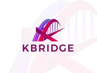 Kbridge Logo Branding Design brand identity branding bridge bridge logo design illustration k letter k letter logo letter logo logo vector