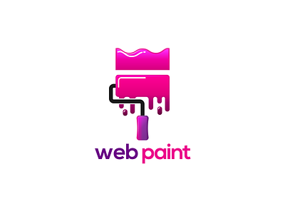 Web Paint Logo Design branding color design logo logo design paint paint brush painting web