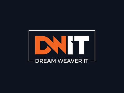 Dream Weaver IT brand identity branding classic design dream dwit it logo minimal technology text typography weaver