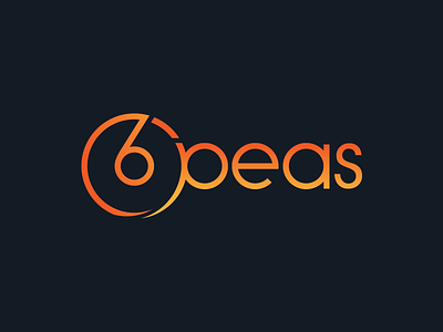 6peas Logo and Branding 6 branding design logo text typography typography logo
