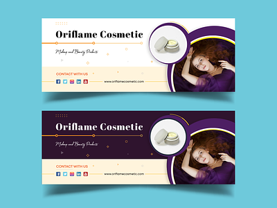 Facebook Cover Design for Cosmetic Brand beauty beauty company branding cosmetics cover facebook facebook cover graphic design profile social media social media pack twitter twitter cover