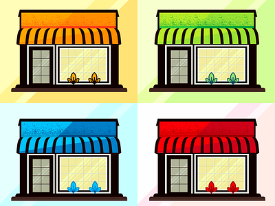 Storefront illustration for e-commerce