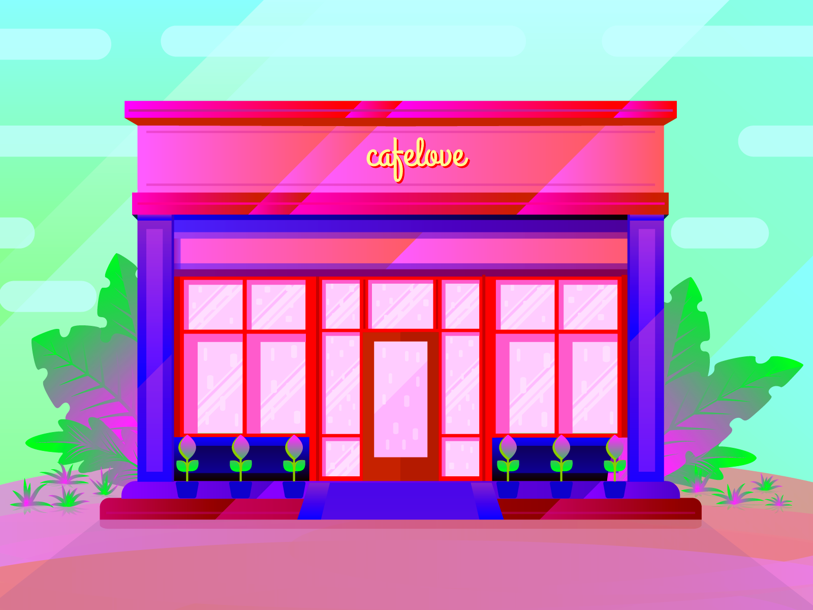 Storefront illustration 3 by designsraw on Dribbble