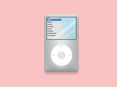 Ipod Classic adobe illustrator adobeillustator art artwork design flat flatvector graphicdesign