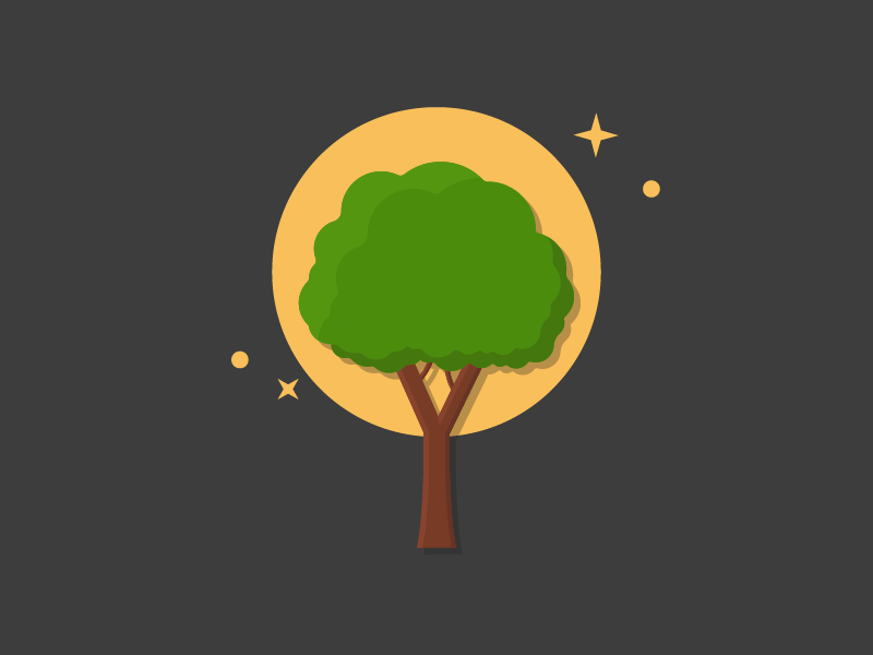 Tree 1/2 By Bobby Landergan On Dribbble