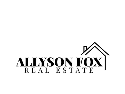 Allyson Fox Real Estate branding design graphic logo real estate agent real estate logo typography