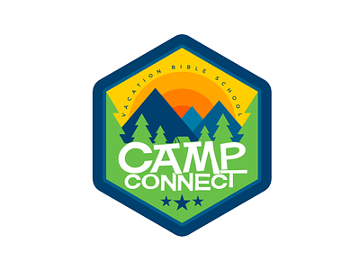 Camp Connect camp camp connect connect design logo logo design vacation bible school
