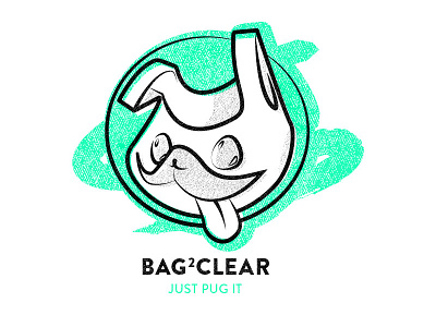 Bag 2 Clear bag dog funny gif logo pug vector