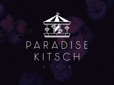 Paradise Kitsch #1 carousel diamond kitsch logo paradise photography vector